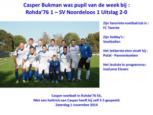 PUPIL VD WEEK Casper Bukman