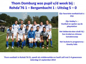 Rohda76 pipil vd week Thom Domburg 2014 2015